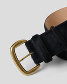 ARTHUR CALF-HAIR LEATHER BELT - BELT