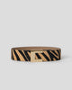 NATHAN CALF-HAIR LEATHER BELT Maxi Zebra Gold - BELT
