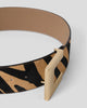 NATHAN CALF-HAIR LEATHER BELT - BELT