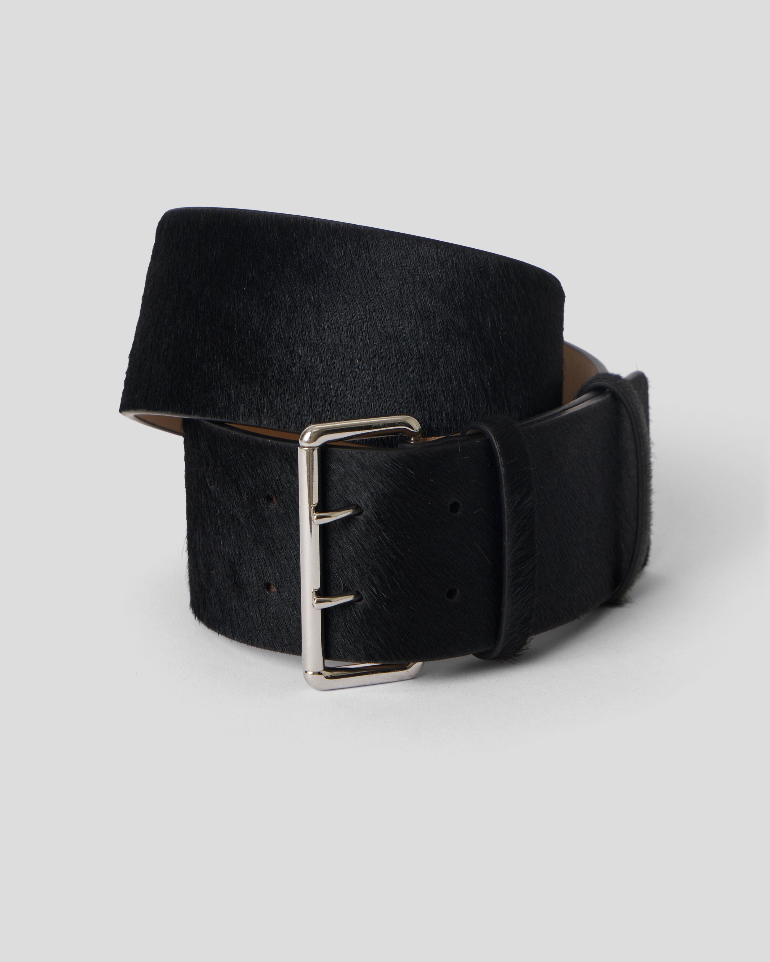 LUELLA CALF-HAIR LEATHER BELT - BELT