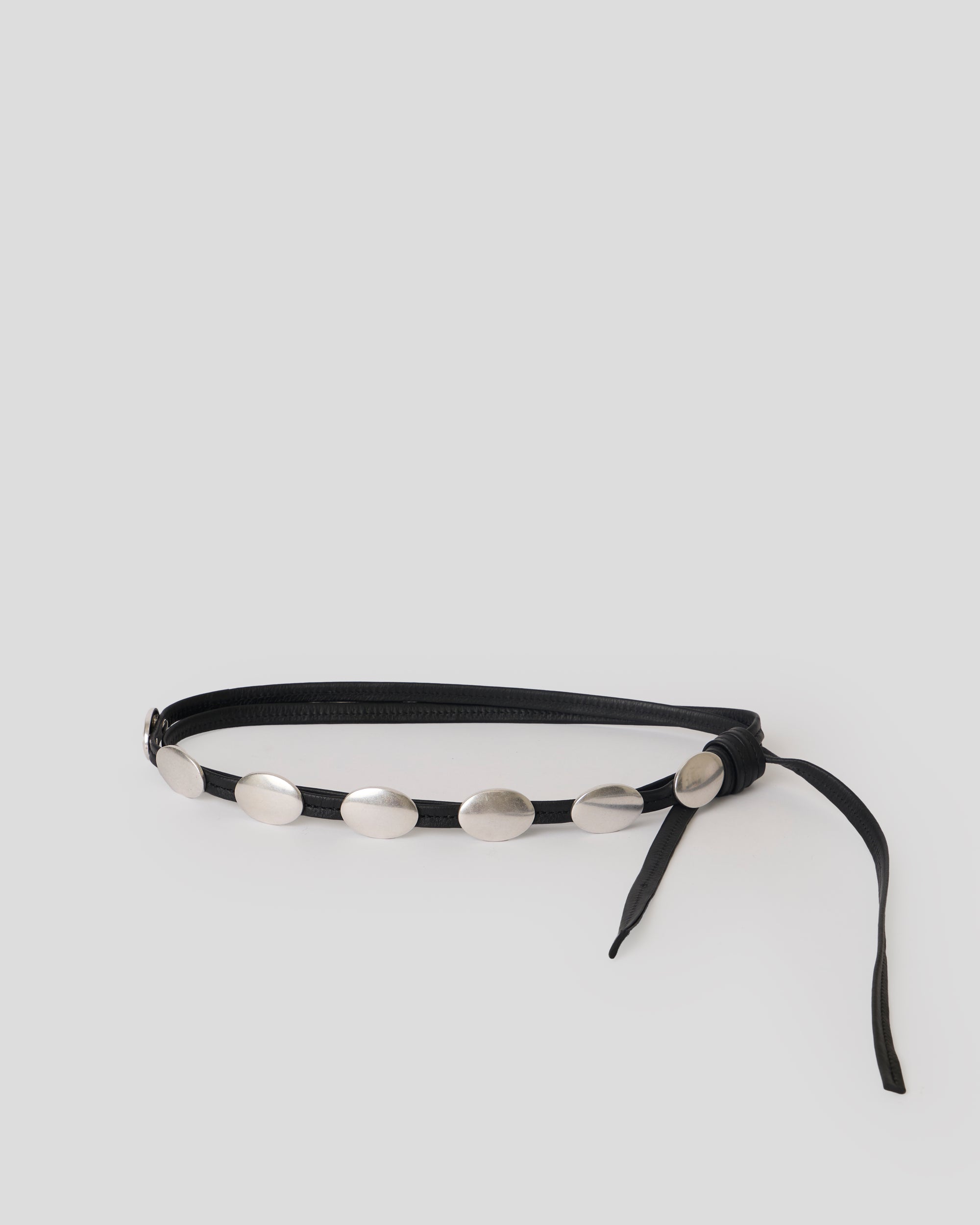 MYRA WRAP BELT Black Silver - BELT