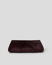 JINO CALF-HAIR CLUTCH Cabernet - HANDBAGS