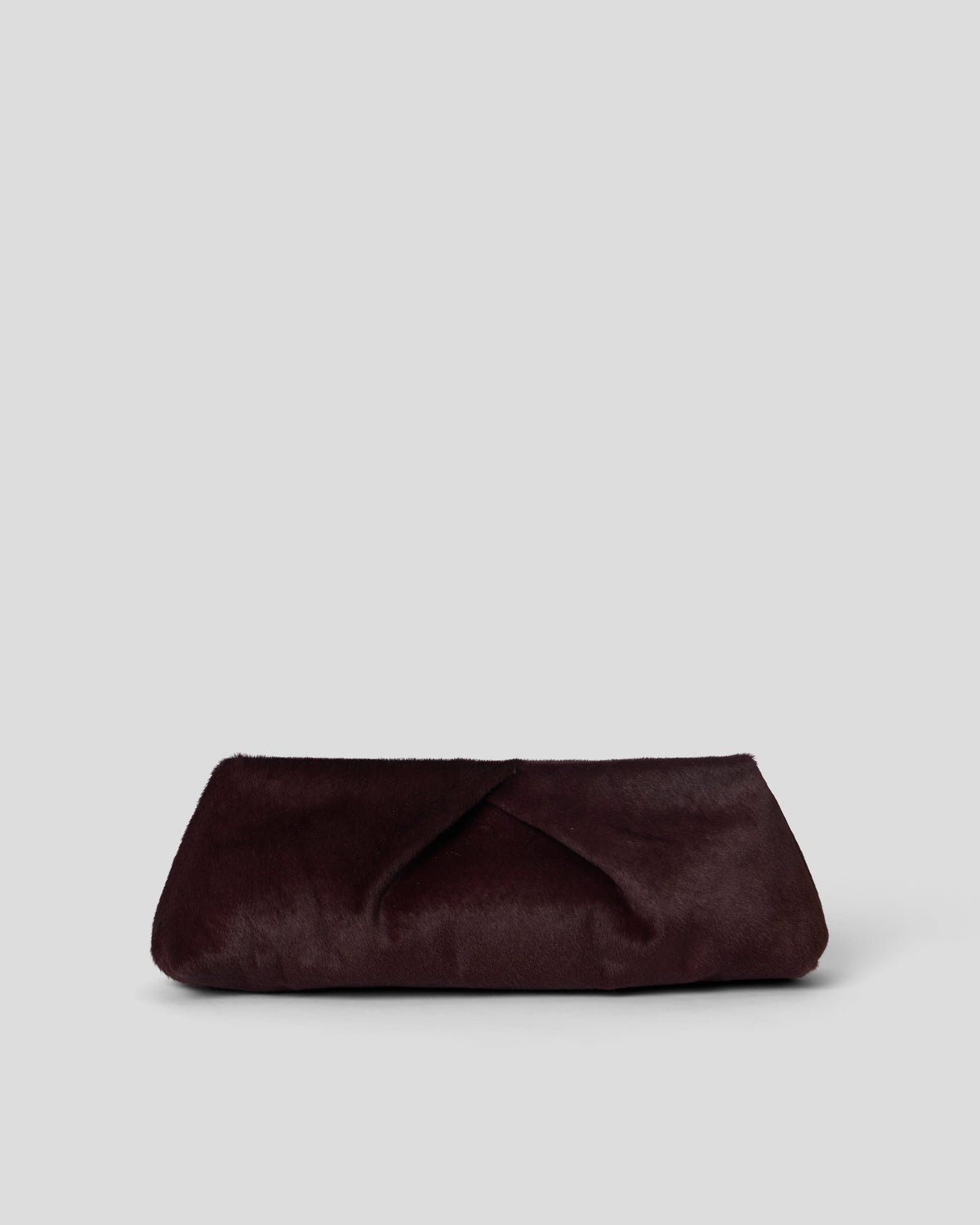 JINO CALF-HAIR CLUTCH Cabernet - HANDBAGS