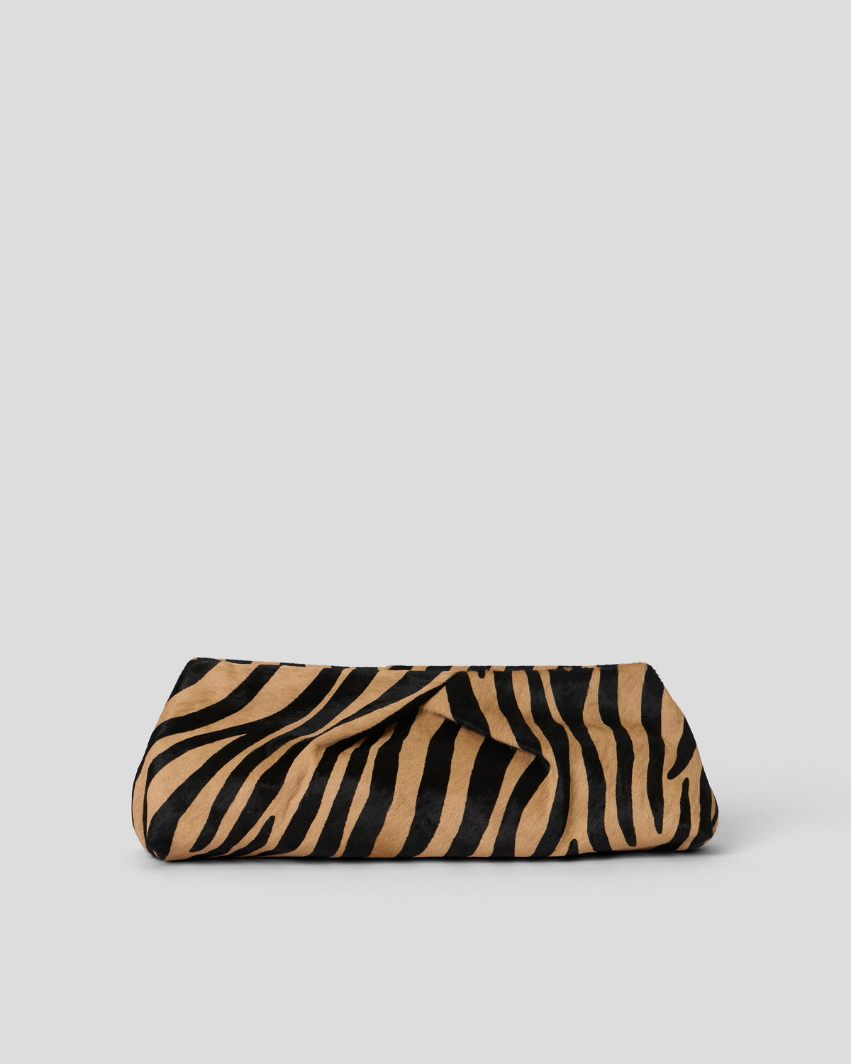 JINO CALF-HAIR CLUTCH Maxi Zebra - HANDBAGS