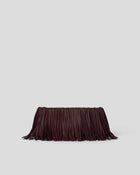 MELROSE LEATHER CLUTCH Oxblood - HANDBAGS