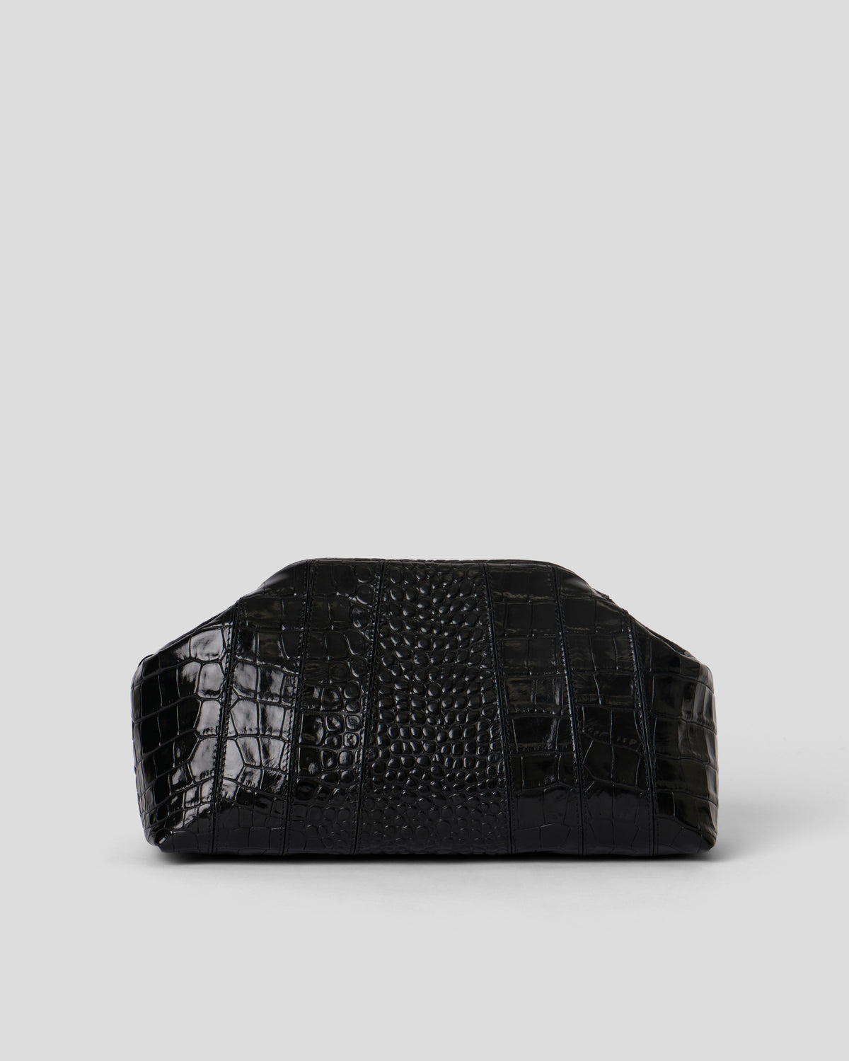 CATE CROC CLUTCH Black - HANDBAGS