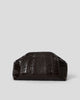 CATE CROC CLUTCH Chocolate - HANDBAGS