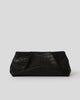 BRONTE CROC SUEDE CLUTCH Black - HANDBAGS