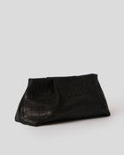 BRONTE CROC SUEDE CLUTCH - HANDBAGS