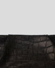 BRONTE CROC SUEDE CLUTCH - HANDBAGS