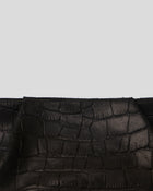 BRONTE CROC SUEDE CLUTCH - HANDBAGS