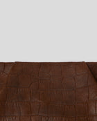 BRONTE CROC SUEDE CLUTCH - HANDBAGS