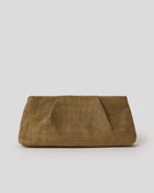 BRONTE CROC SUEDE CLUTCH Dk. Moss - HANDBAGS