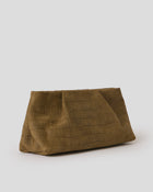 BRONTE CROC SUEDE CLUTCH - HANDBAGS