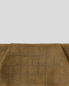 BRONTE CROC SUEDE CLUTCH - HANDBAGS