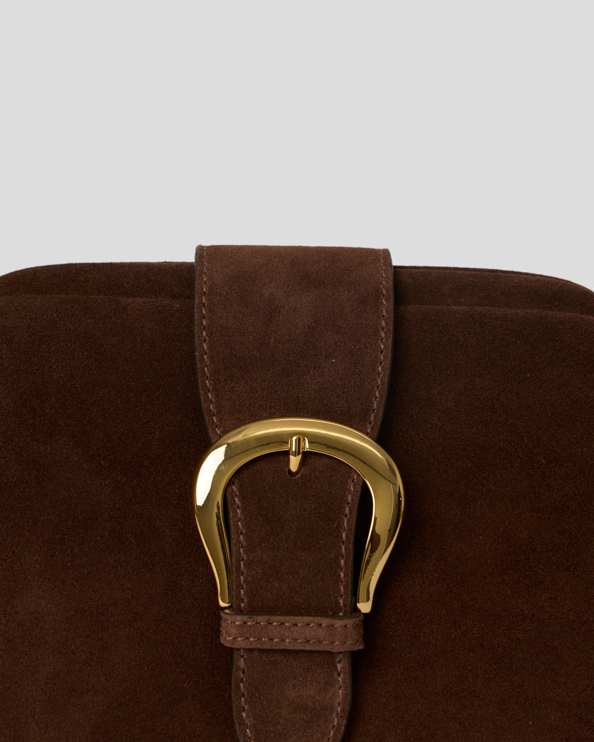 ESTELLE BUCKLE SUEDE CLUTCH - HANDBAGS