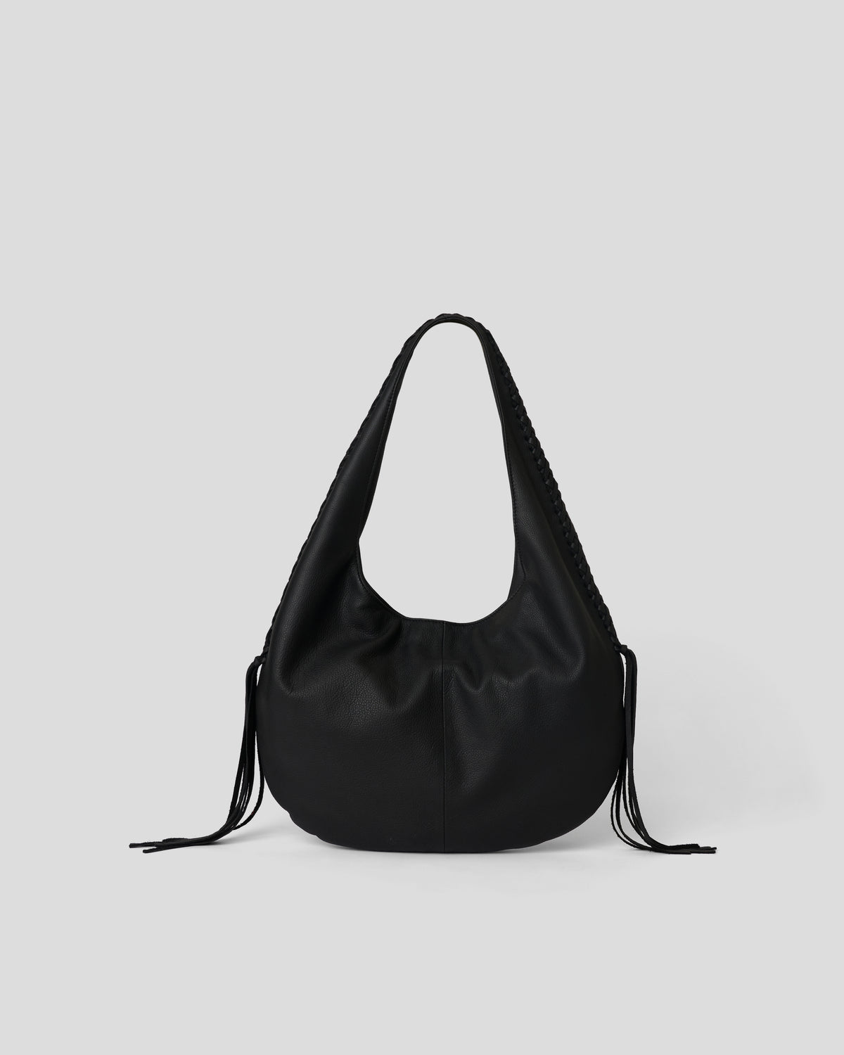 EMERSON LEATHER HOBO Black - HANDBAGS