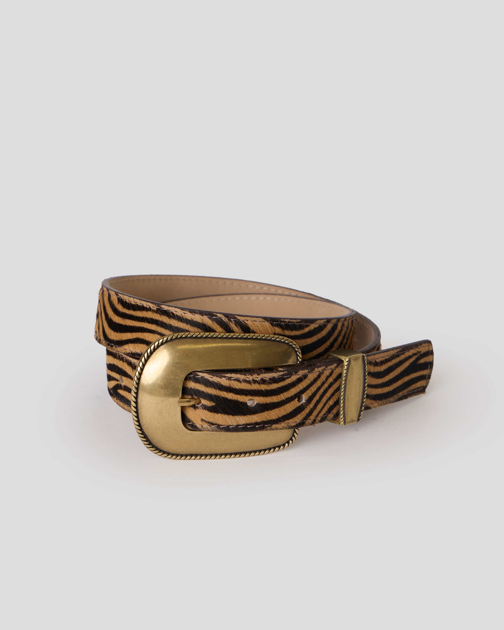 WALKER CALF-HAIR LEATHER BELT - BELT
