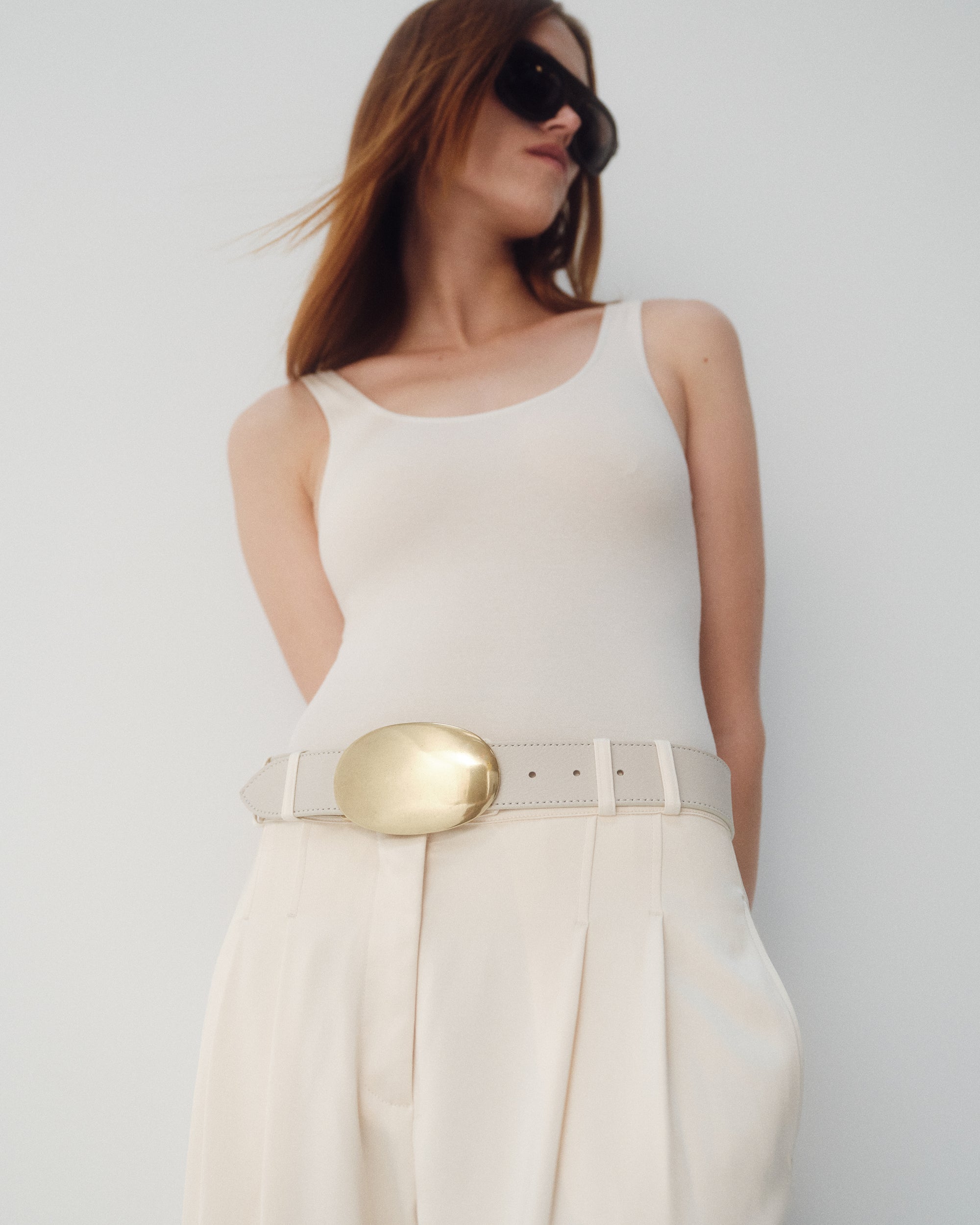 MYRA LEATHER BELT - BELT