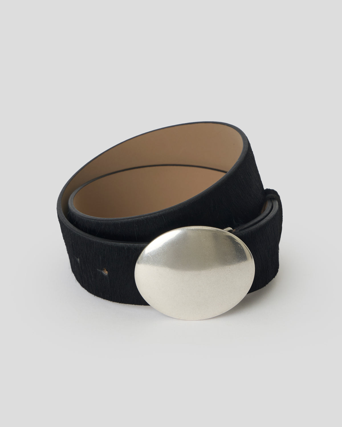 JUNA CALF-HAIR LEATHER BELT - BELT