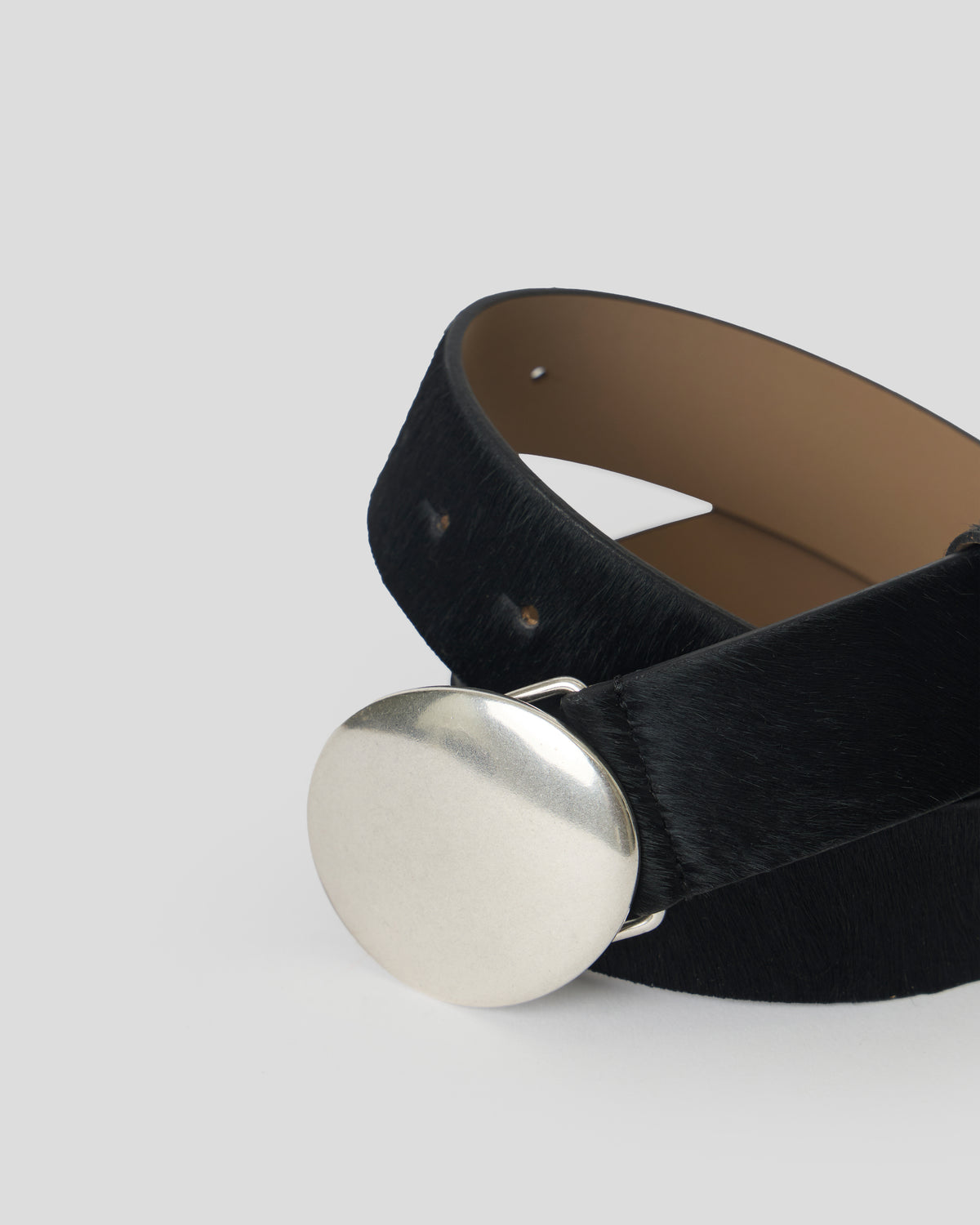 JUNA CALF-HAIR LEATHER BELT - BELT