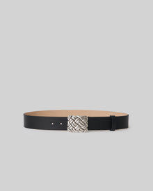 WEAVER LEATHER BELT Black Silver - BELT