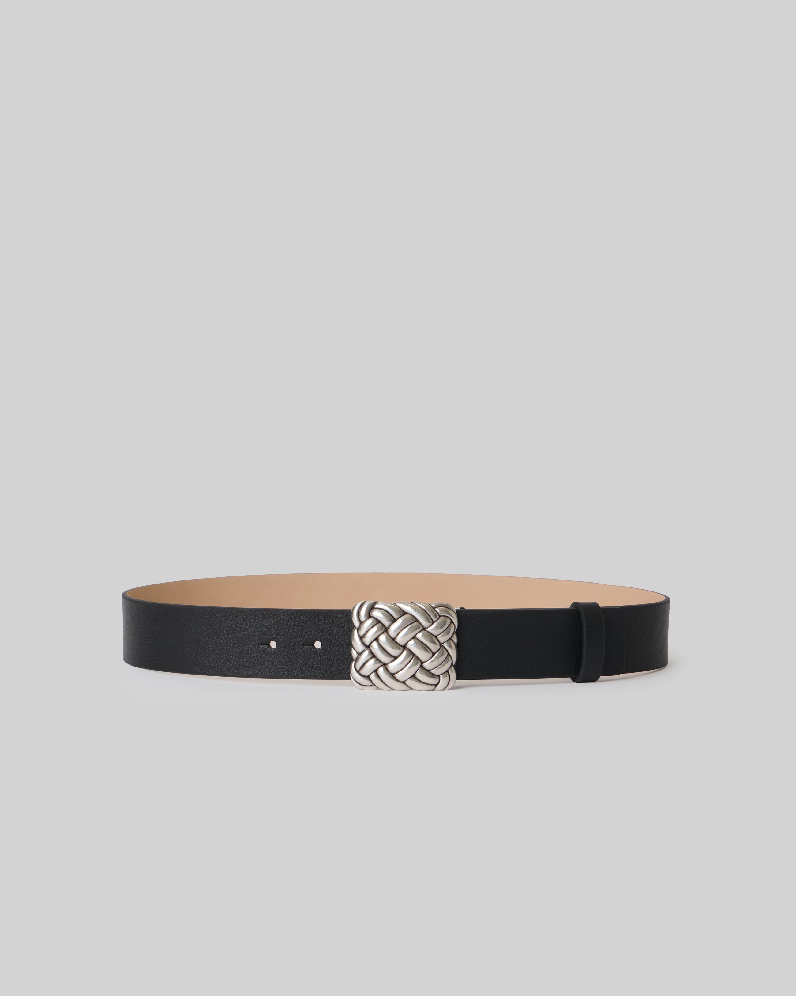 WEAVER LEATHER BELT Black Silver - BELT