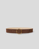 MOLLY SUEDE BELT Chocolate Gold - BELT