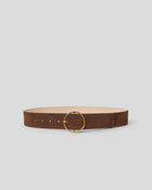 MOLLY SUEDE BELT Chocolate Gold - BELT