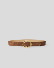 GREYSON SUEDE BELT Chocolate Gold - BELT