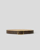 MILLA CROCO LEATHER BELT Chocolate Gold - BELT