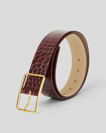 MILLA CROCO LEATHER BELT - BELT