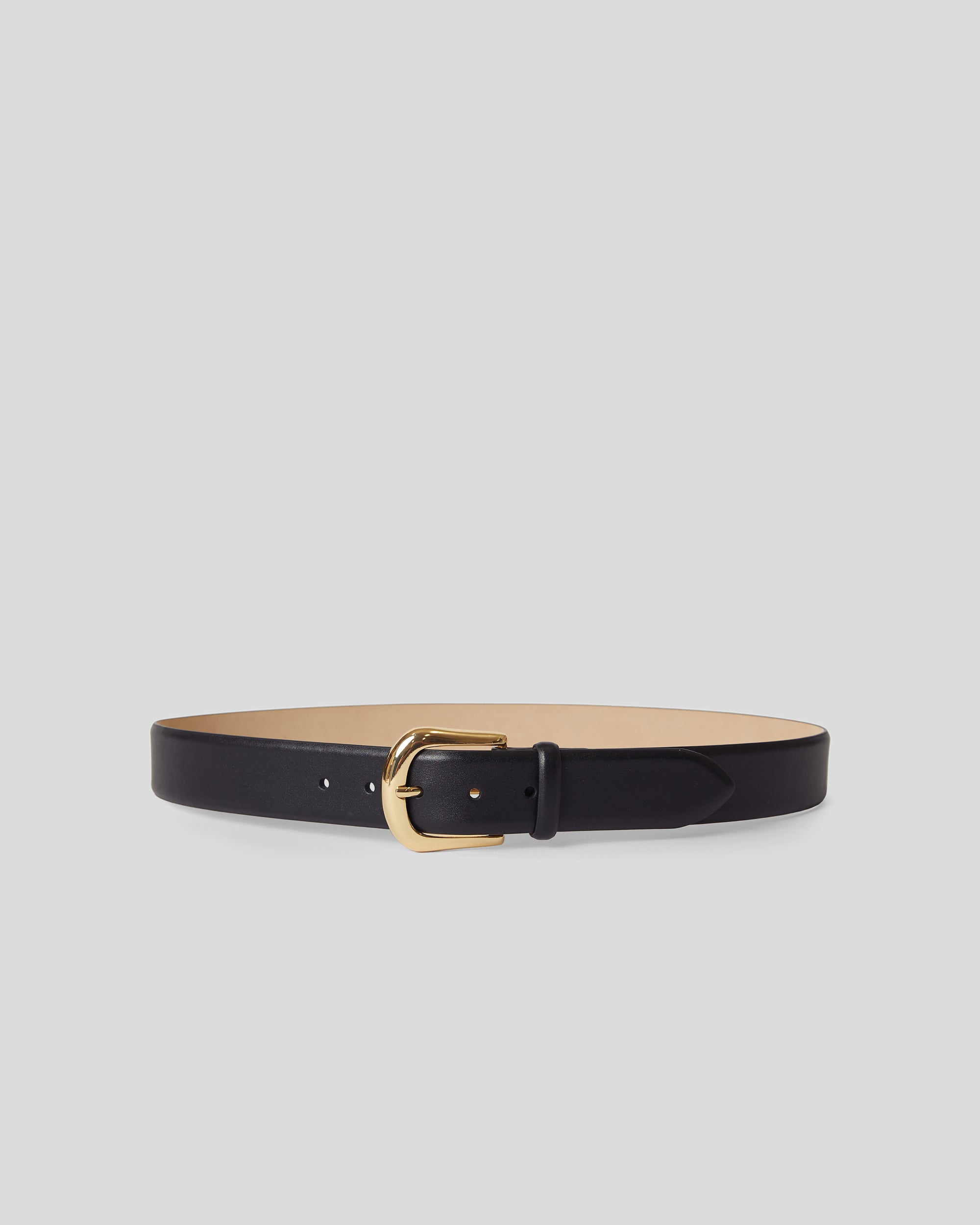 KENNEDY LEATHER BELT Black Gold - BELT