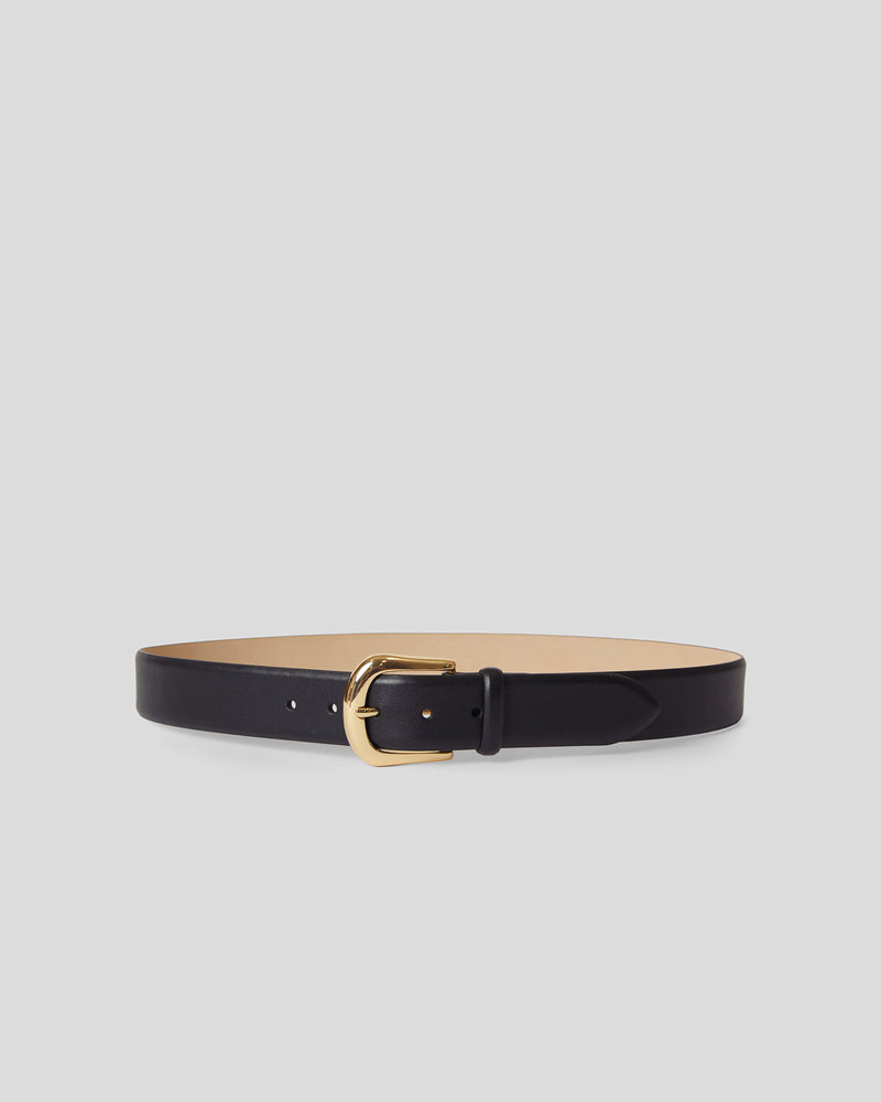 KENNEDY LEATHER BELT Black Gold - BELT