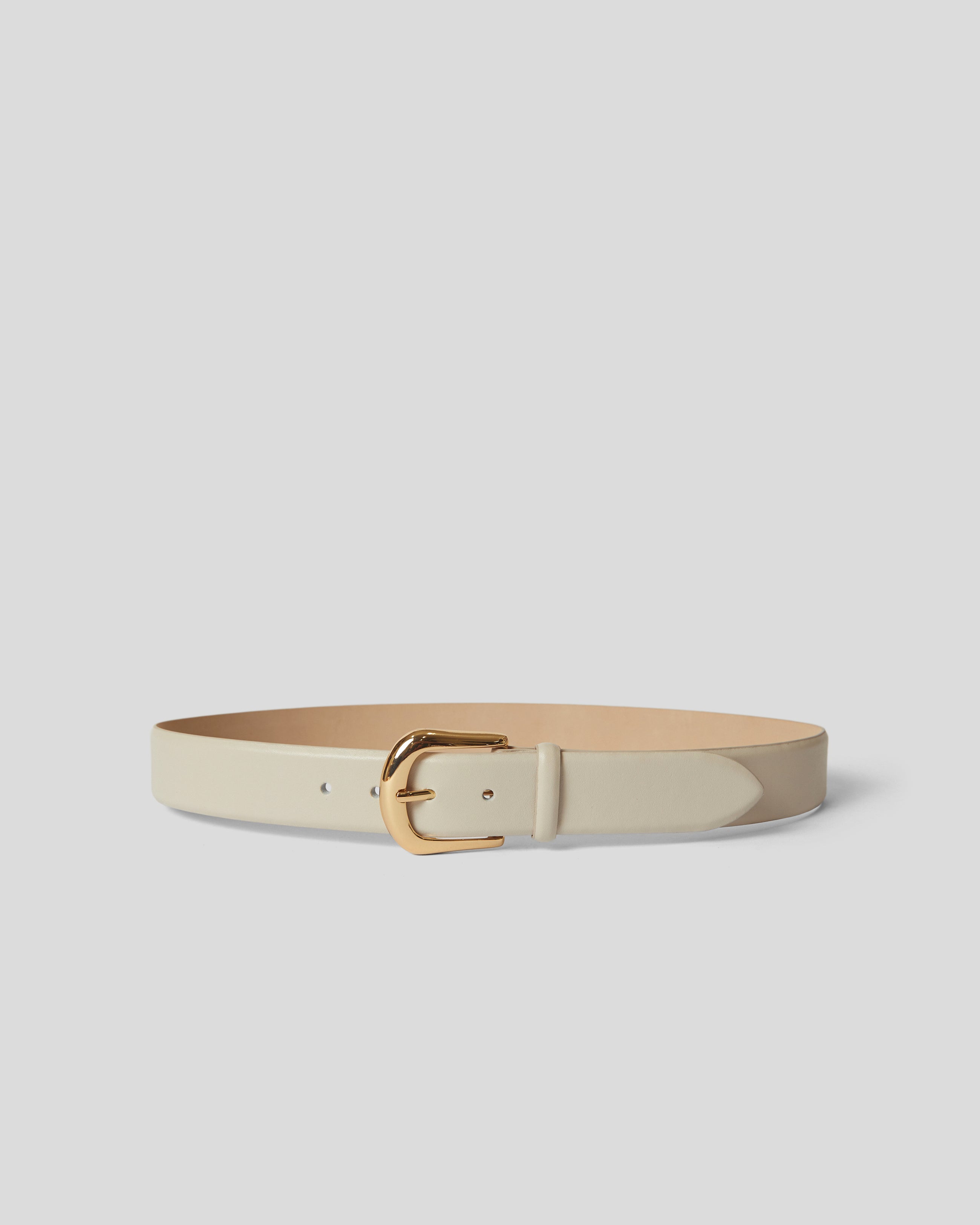 KENNEDY LEATHER BELT Bone Gold - BELT