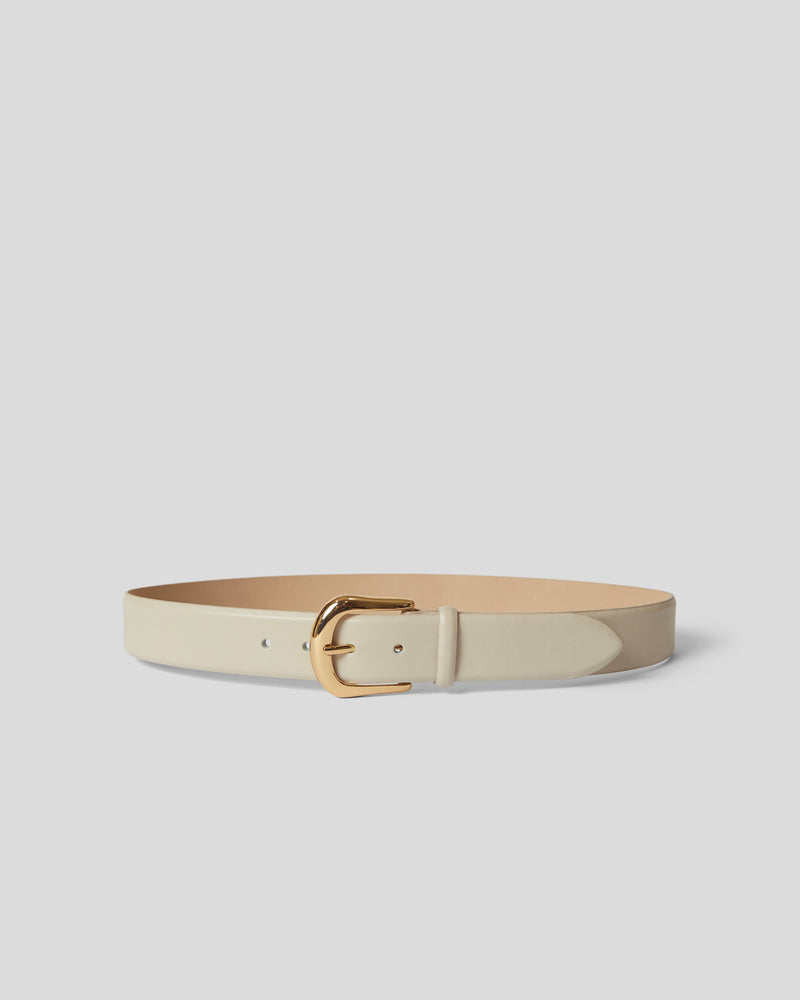KENNEDY LEATHER BELT Bone Gold - BELT