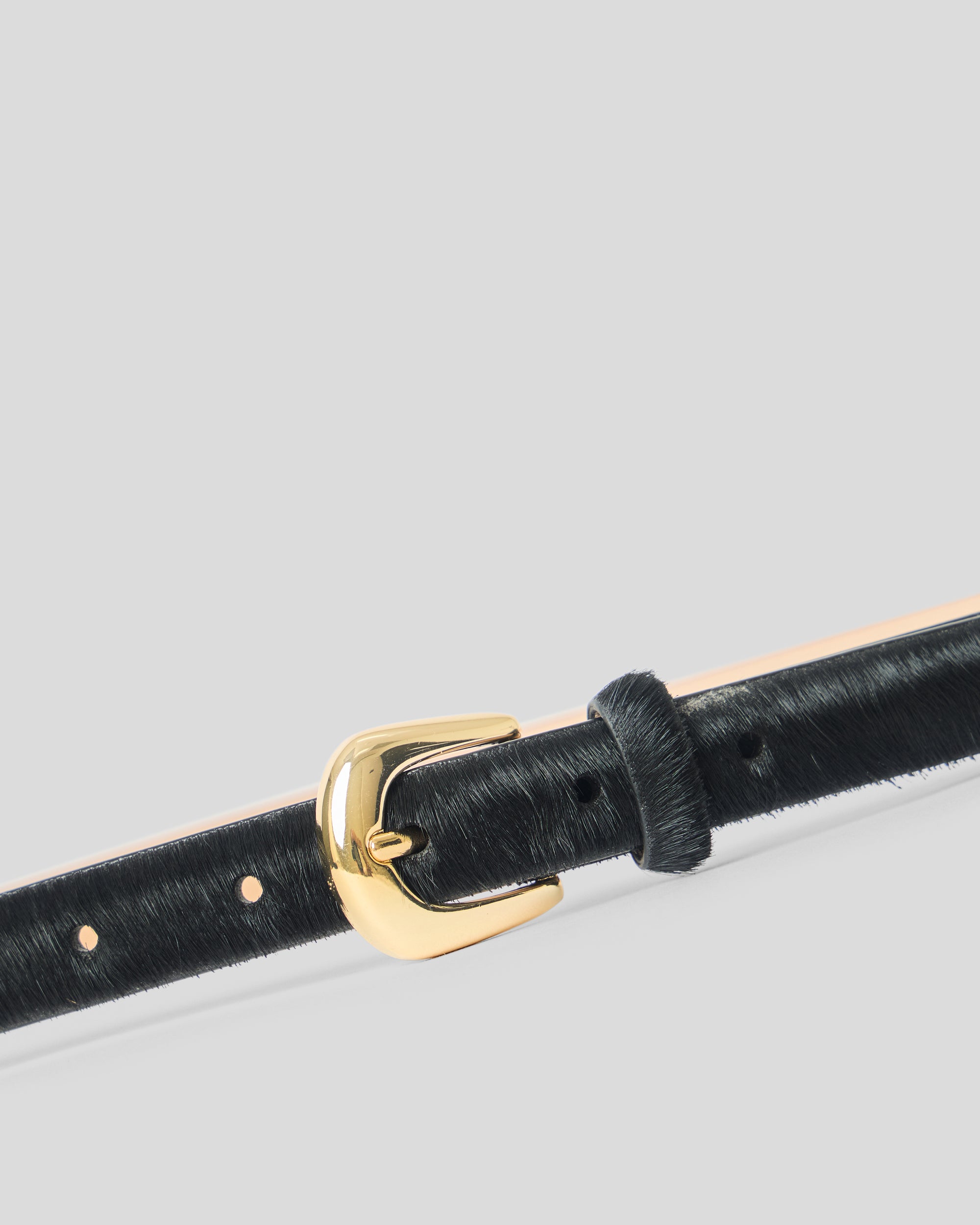 KENNEDY MINI CALF-HAIR LEATHER BELT - BELT
