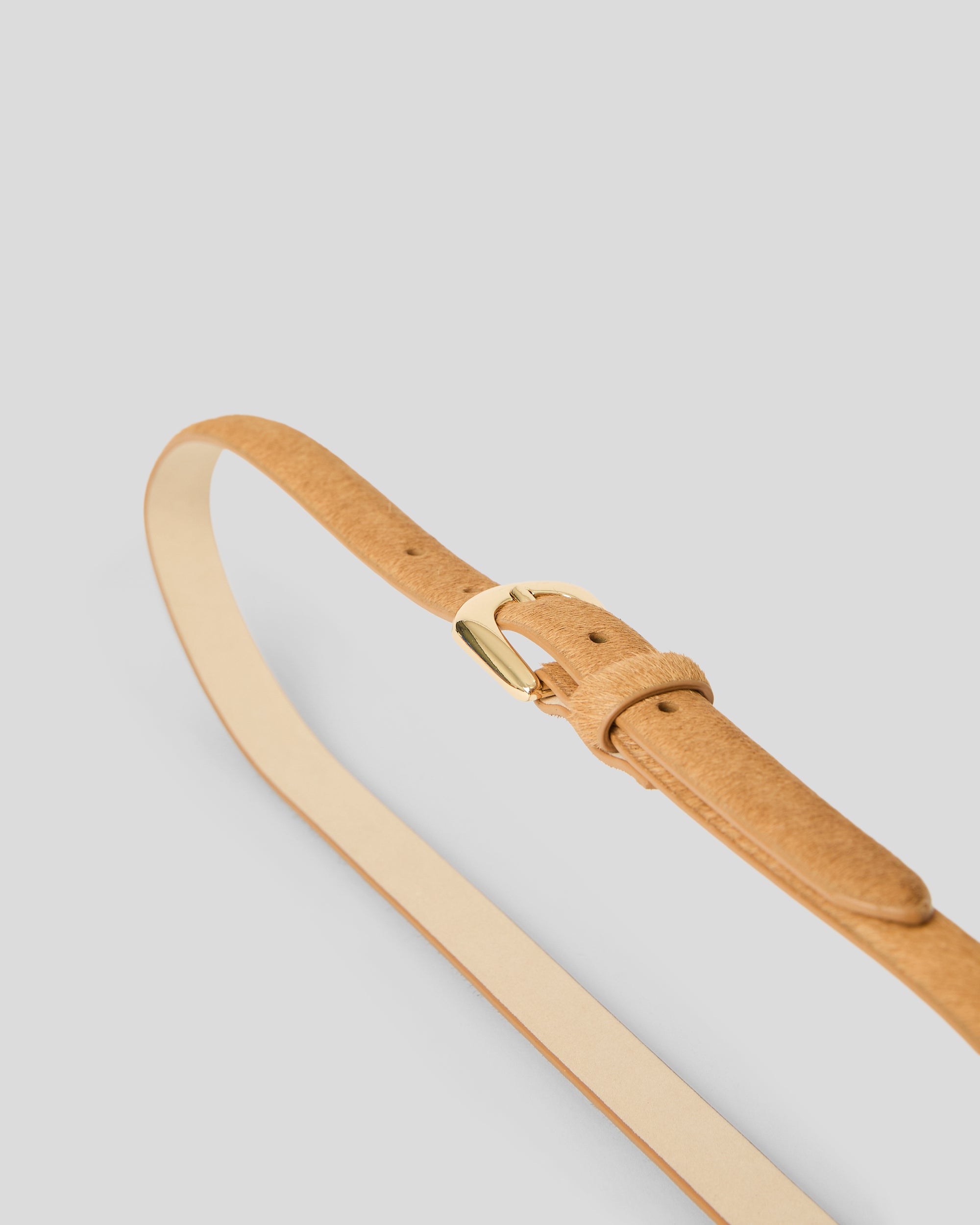 KENNEDY MINI CALF-HAIR LEATHER BELT - BELT