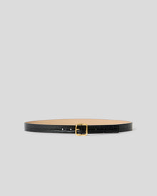ELLIE CROCO LEATHER BELT - BELT