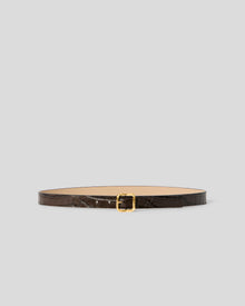 ELLIE CROCO LEATHER BELT - BELT