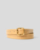 ELLIE CROCO LEATHER BELT Lt. Camel Gold - BELT