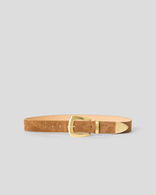 JORDANA MINI SUEDE BELT Bronze Brushed Brass - BELT