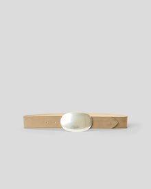 MYRA NUBUCK BELT Taupe Silver - BELT