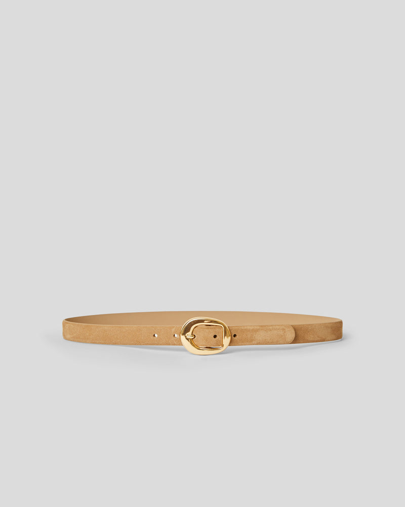 GREYSON MINI SUEDE BELT Sable Gold - BELT
