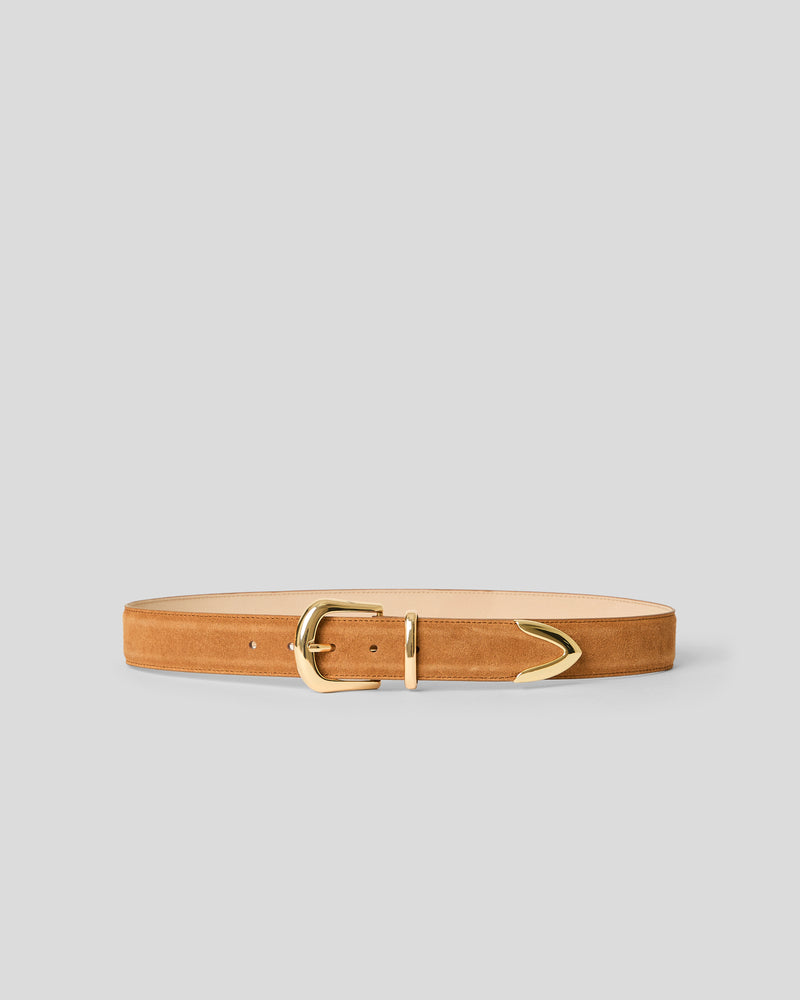 MARC SUEDE BELT Camel Gold - BELT
