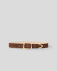 MARC SUEDE BELT Chocolate Gold - BELT