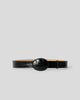 MABEL CROCO LEATHER BELT Black - BELT