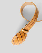 MABEL CROCO LEATHER BELT - BELT