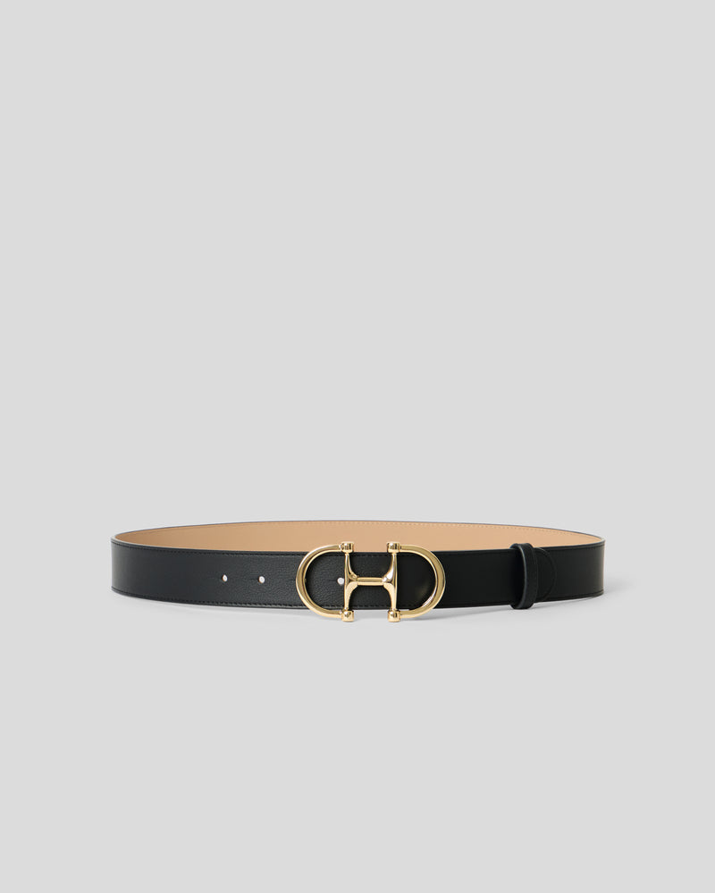 LOU LEATHER BELT Black Gold - BELT