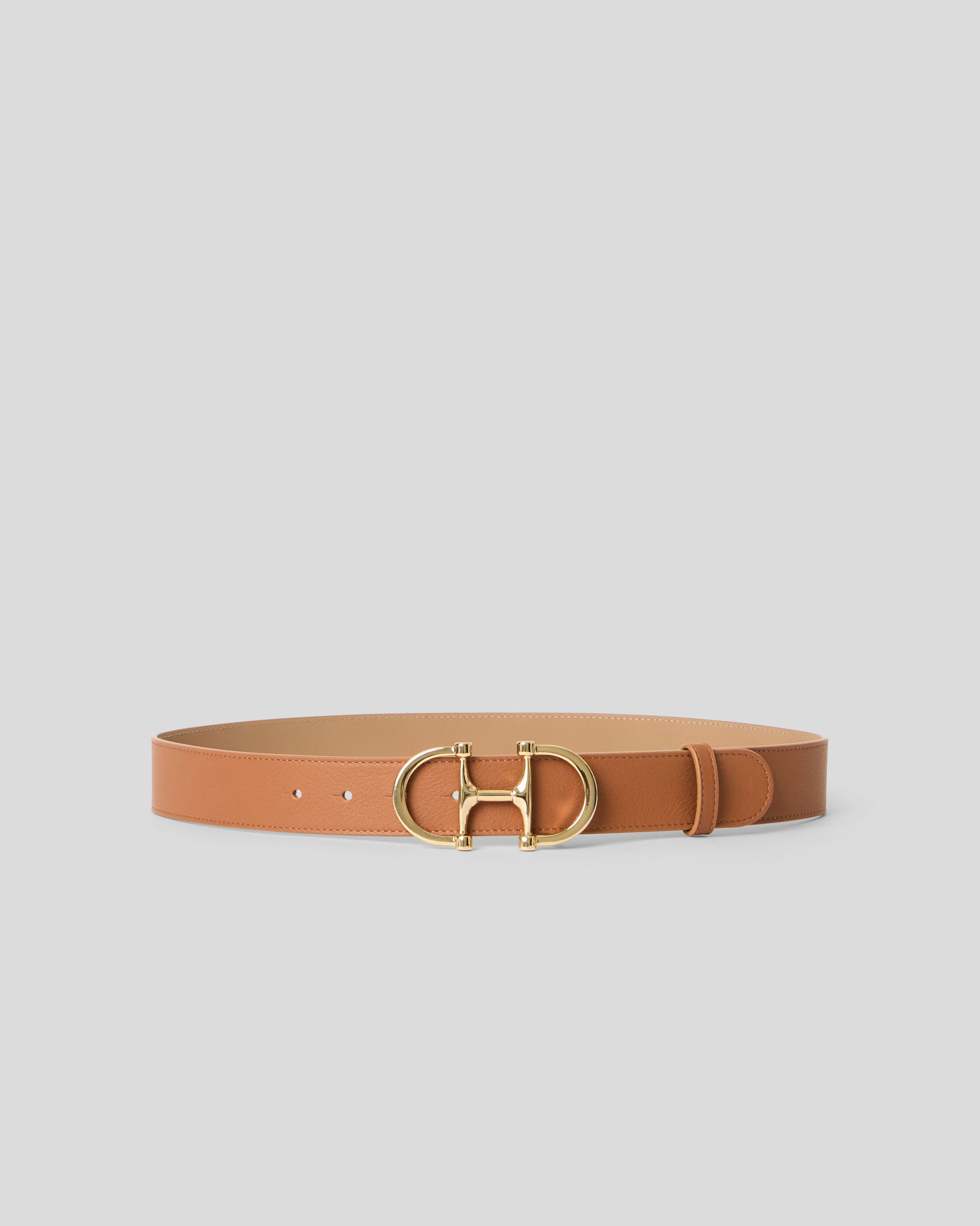LOU LEATHER BELT Cuoio Gold - BELT